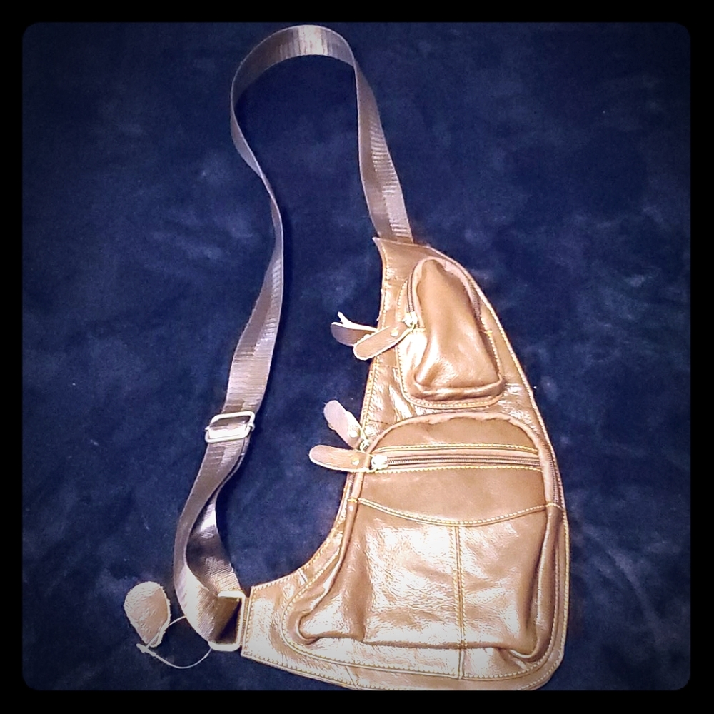 Mens shoulders bag " Brown "